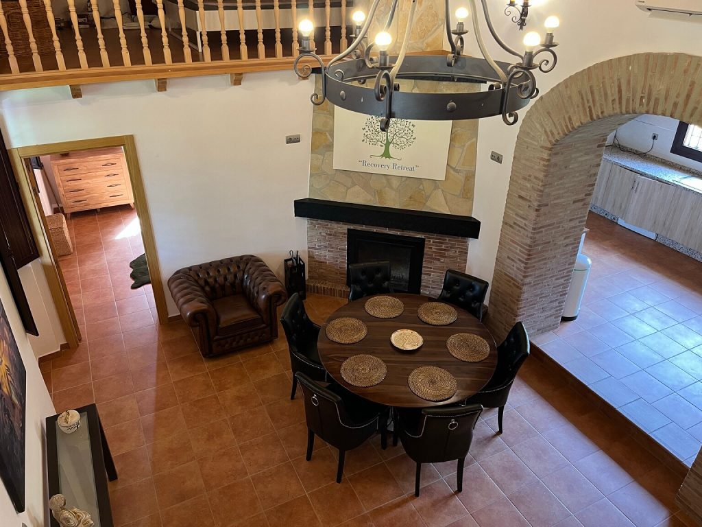 InnerLife Recovery alcohol and drug rehab Spain dining area from above