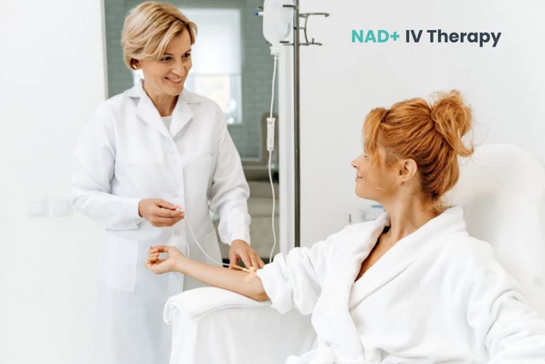 InnerLife Recovery alcohol & drug rehab in Spain client receiving Nad+ IV treatment